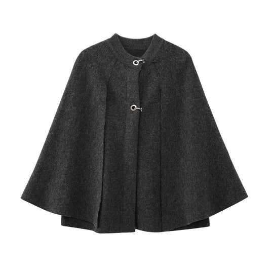 Women's Fashion Cloak Design Knitted Coat Coat Top
